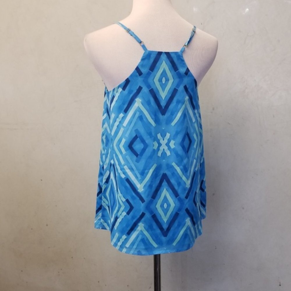 NWT Cuddy blue detailed tank top women's size XS(S21) - Picture 7 of 9